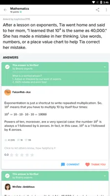 Brainly android App screenshot 1